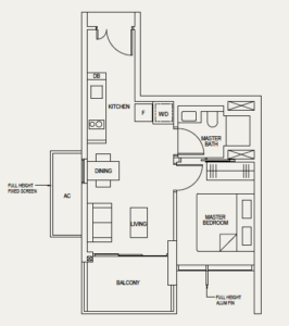 the-avenir-floor-plan-1-bedroom-1b-singapore